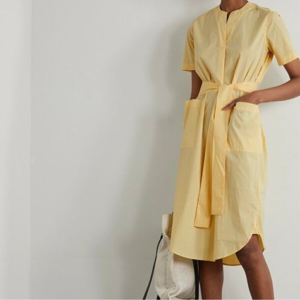 NWT Remain Birger Christensen Mirka
Poplin Shirt Dress Sz 34/ US 2 Butter Yellow